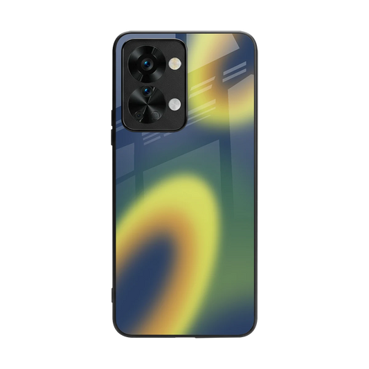 Aqua Sunset back phone cover | glass case for oneplus nord 2t