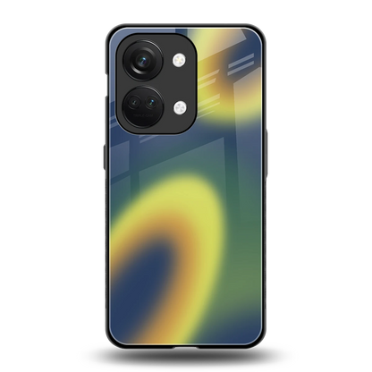 Aqua Sunset back phone cover | glass case for oneplus nord 3