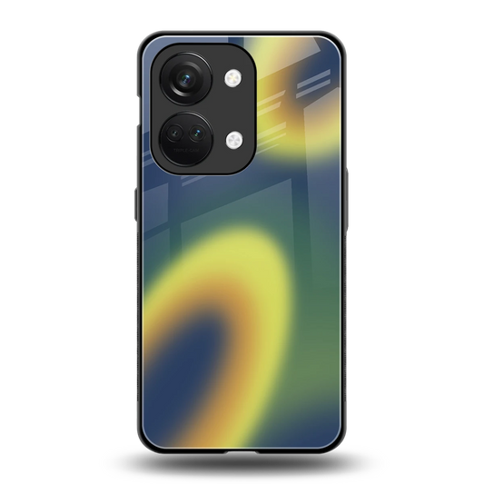 Aqua Sunset back phone cover | glass case for oneplus nord 3