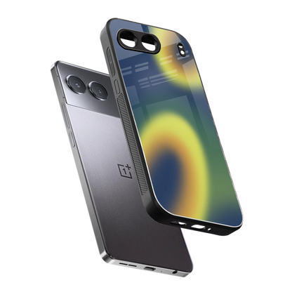 Aqua Sunset sleek oneplus nord 4 cover with tempered glass back and TPU edges