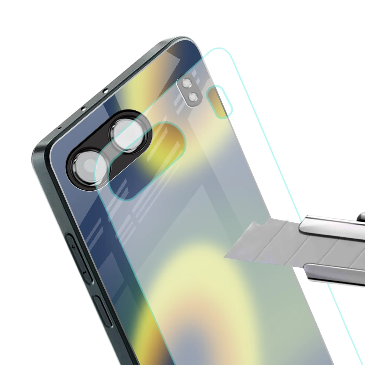 Aqua Sunset stylish phone case for oneplus nord 4 | glossy glass and slim fit