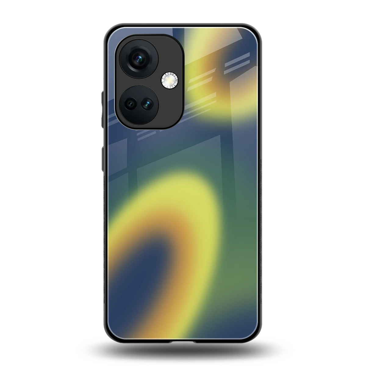 Aqua Sunset back phone cover | glass case for oneplus nord ce 3
