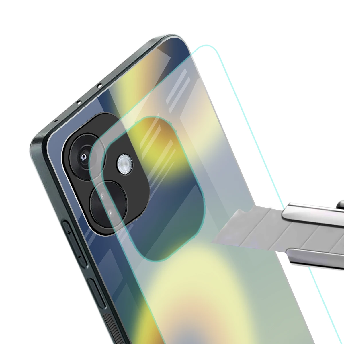 Aqua Sunset stylish phone case for oneplus nord ce 3 | glossy glass and slim fit