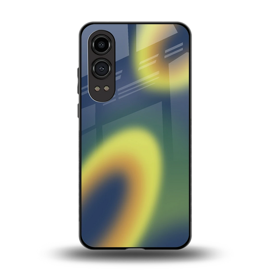 Aqua Sunset back phone cover | glass case for oneplus nord ce 4 lite