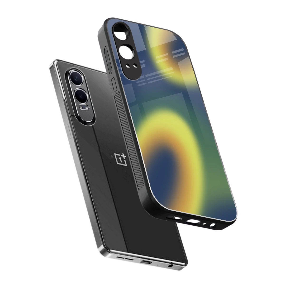 Aqua Sunset sleek oneplus nord ce 4 lite cover with tempered glass back and TPU edges