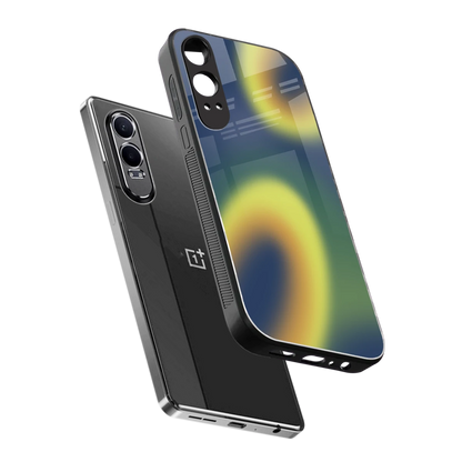 Aqua Sunset sleek oneplus nord ce 4 lite cover with tempered glass back and TPU edges