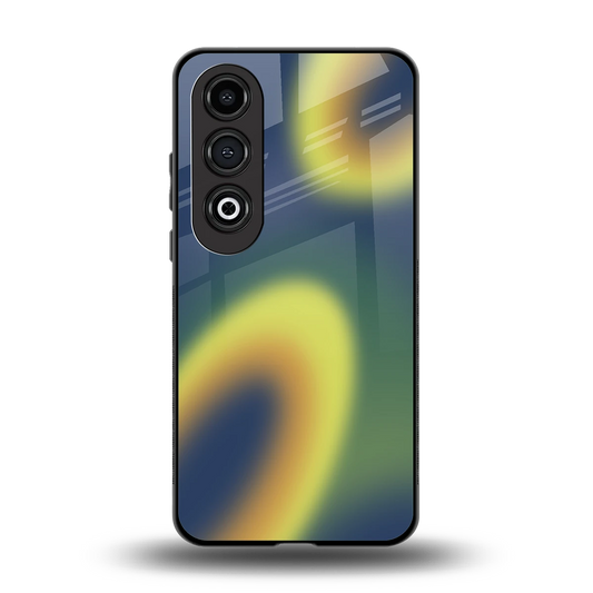 Aqua Sunset back phone cover | glass case for oneplus nord ce 4