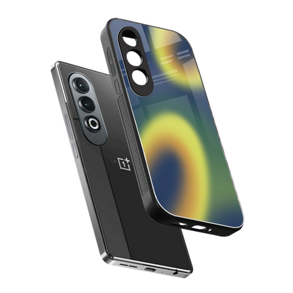 Aqua Sunset sleek oneplus nord ce 4 cover with tempered glass back and TPU edges
