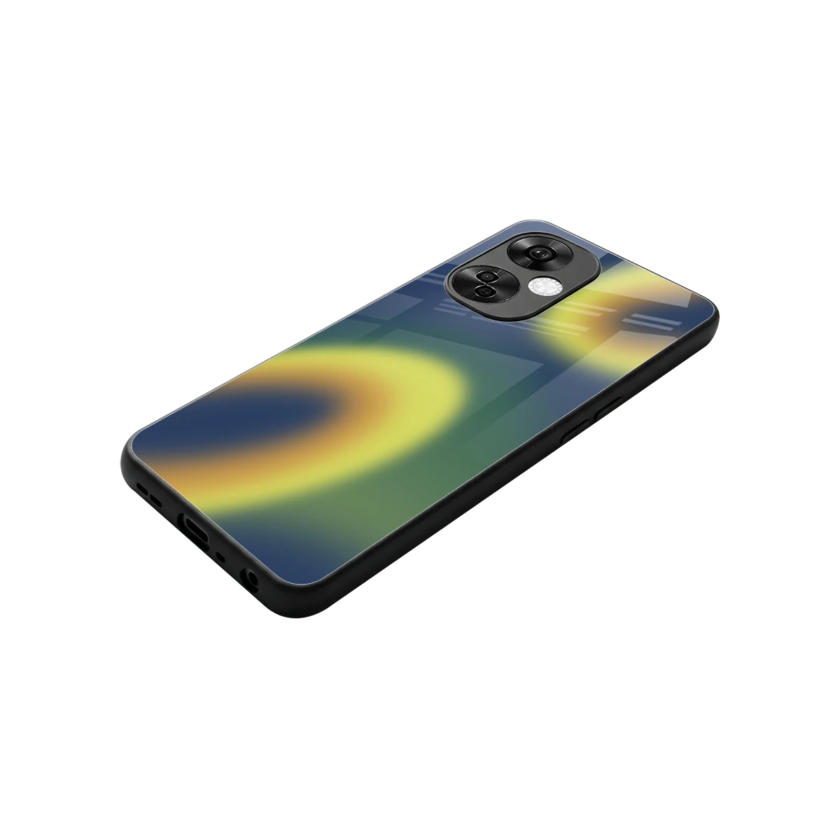 Aqua Sunset stylish phone case for oneplus nord ce 3 lite | glossy glass and slim fit