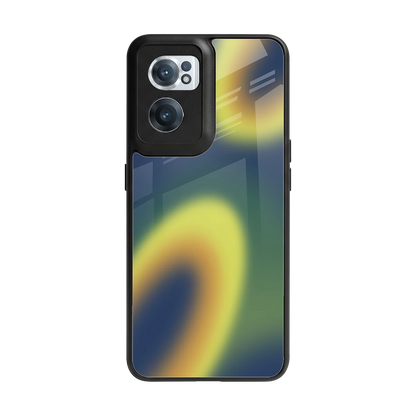Aqua Sunset back phone cover | glass case for oneplus nord ce 2