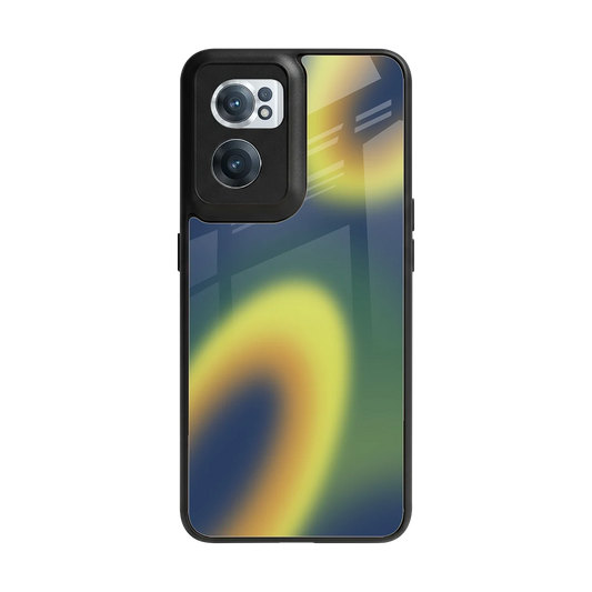 Aqua Sunset back phone cover | glass case for oneplus nord ce 2