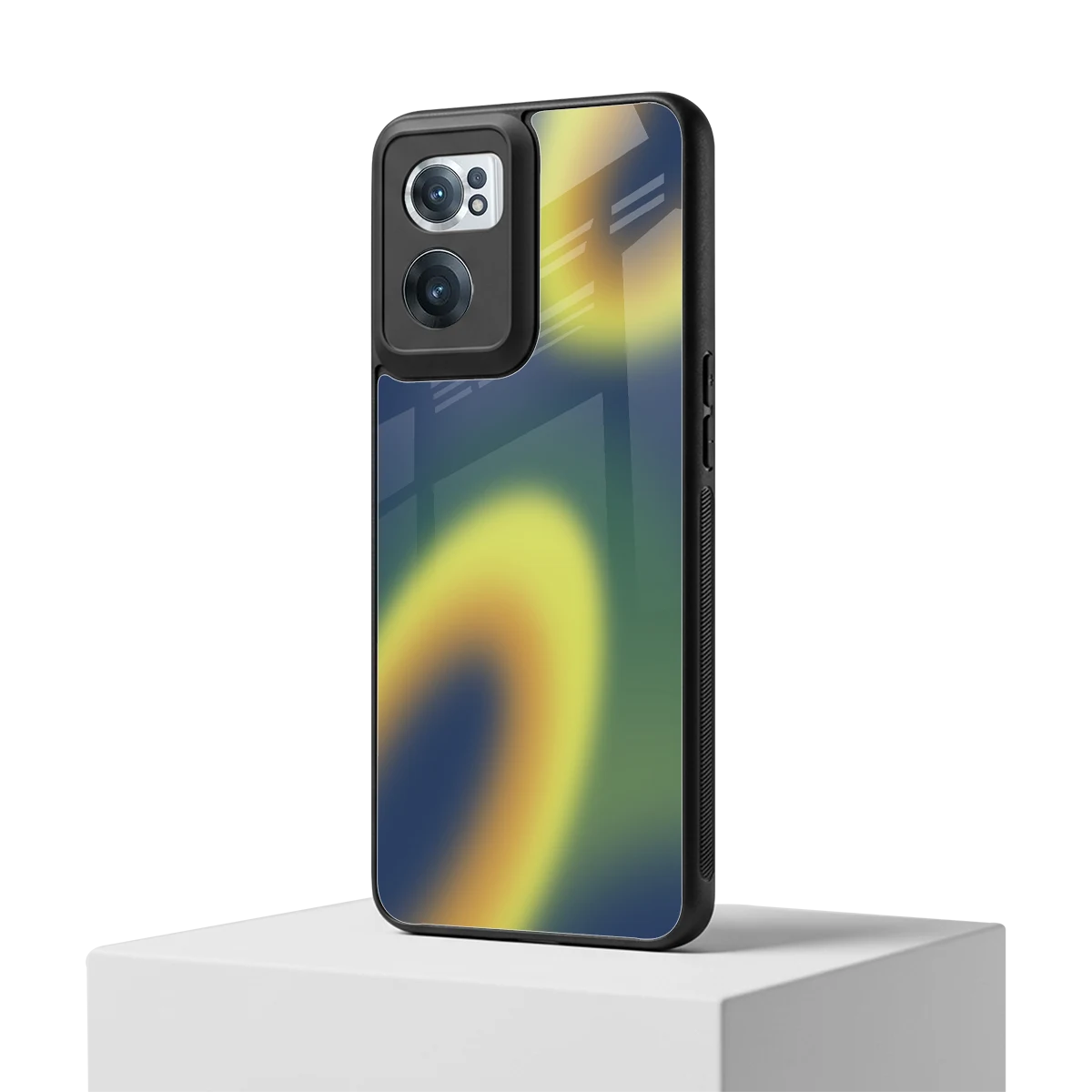 Aqua Sunset oneplus nord ce 2 mobile cover | shockproof glass phone case