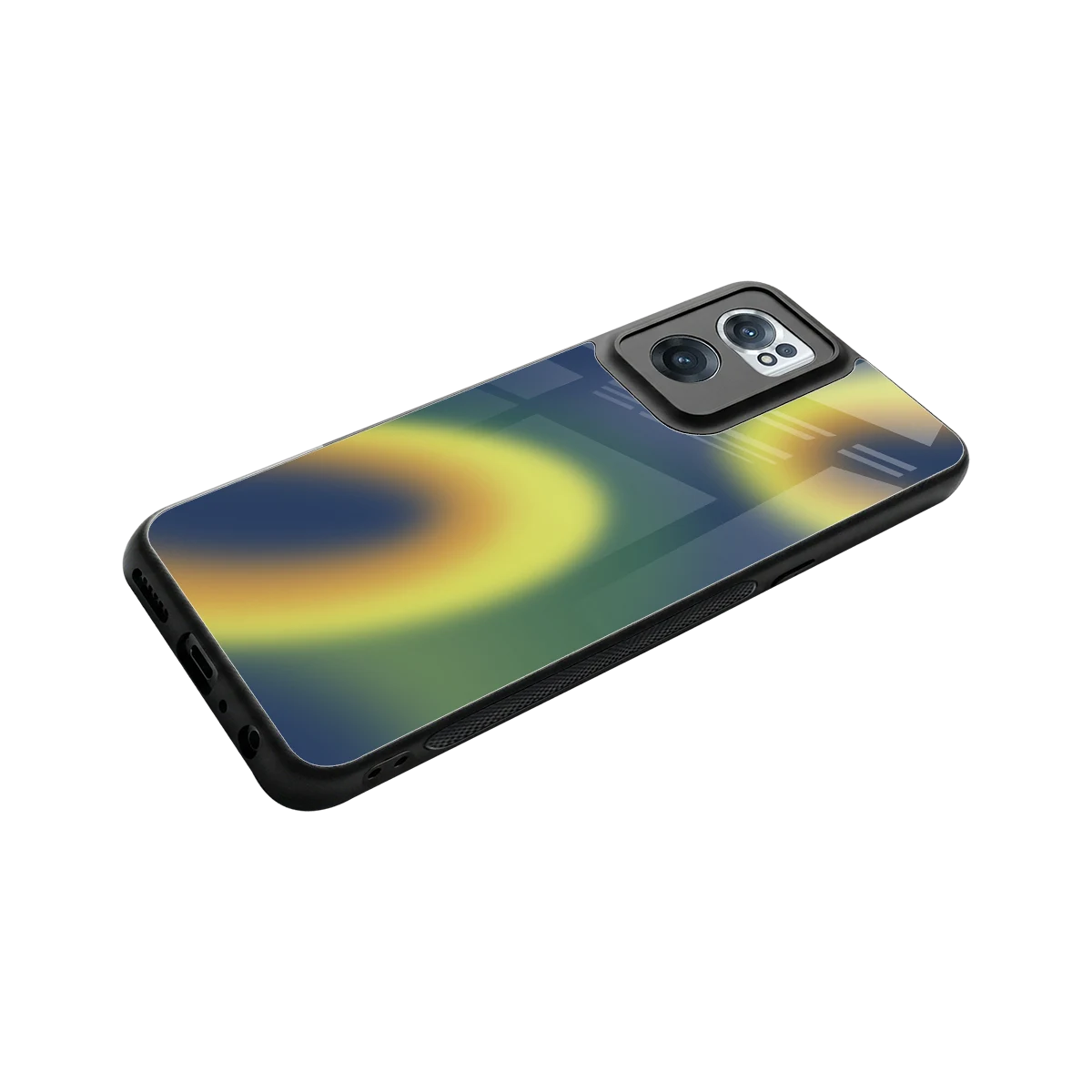 Aqua Sunset stylish phone case for oneplus nord ce 2 | glossy glass and slim fit