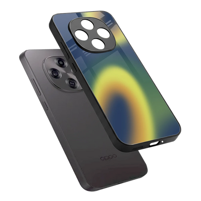 Aqua Sunset sleek oppo f31 pro 5g cover with tempered glass back and TPU edges