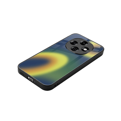 Aqua Sunset stylish phone case for oppo f31 pro 5g | glossy glass and slim fit