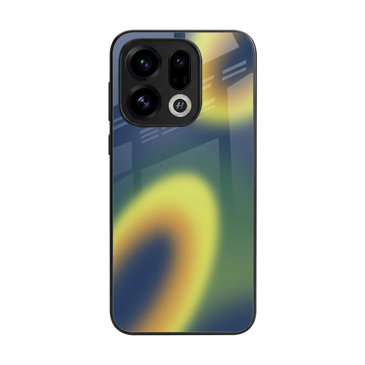 Aqua Sunset back phone cover | glass case for oppo find x9