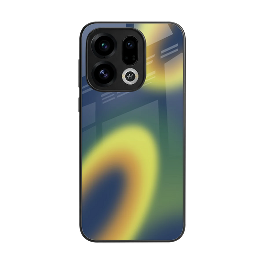 Aqua Sunset back phone cover | glass case for oppo find x9