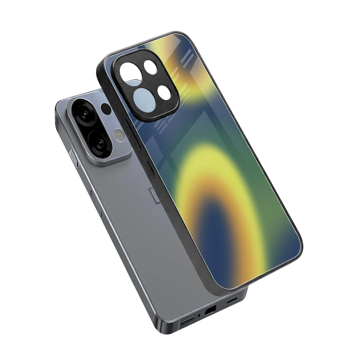 Aqua Sunset sleek oppo k13 5g cover with tempered glass back and TPU edges