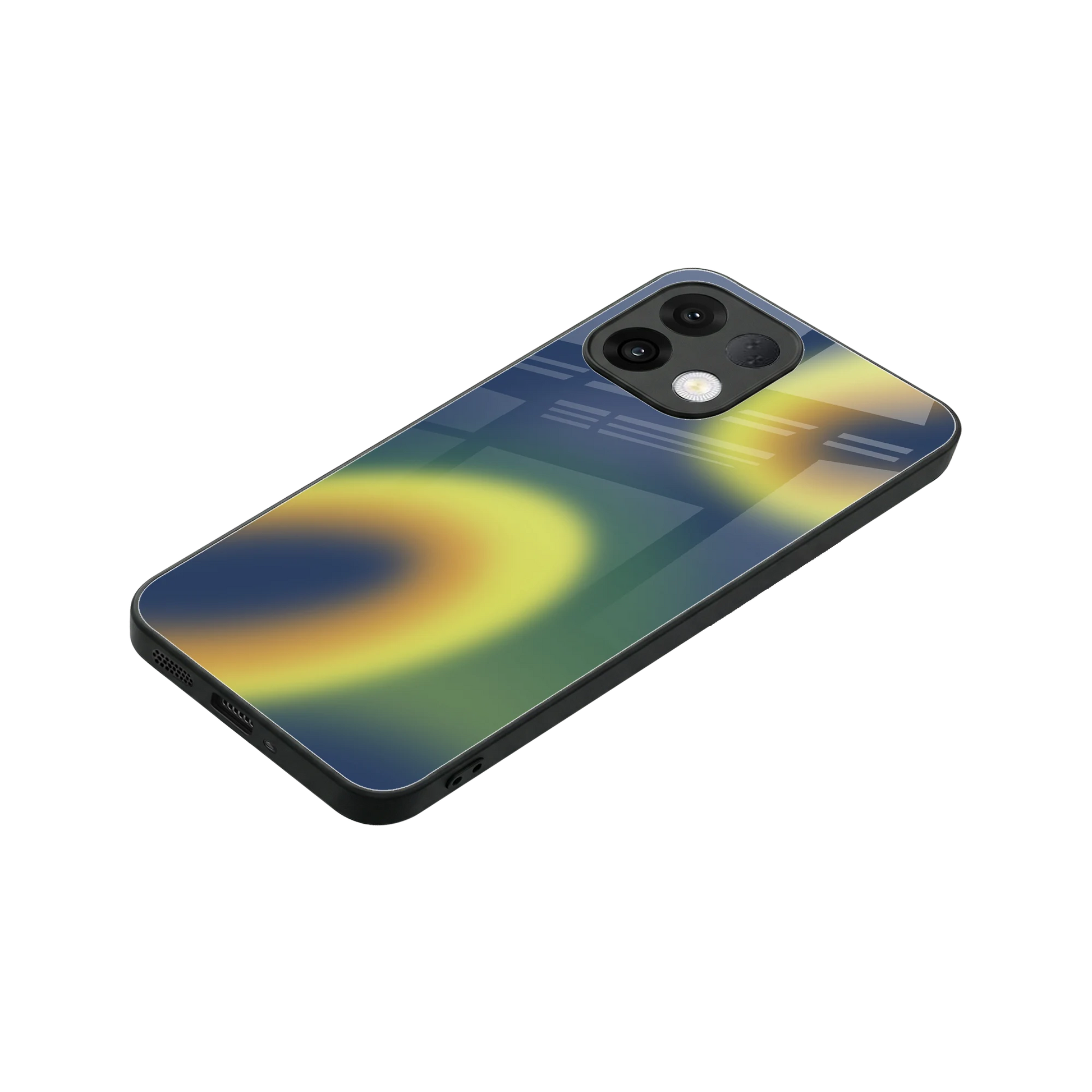 Aqua Sunset stylish phone case for oppo k13 5g | glossy glass and slim fit