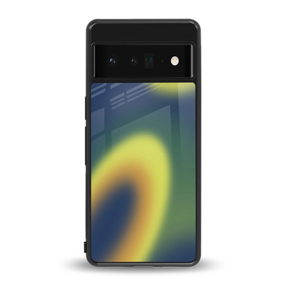 Aqua Sunset back phone cover | glass case for google pixel 6 pro