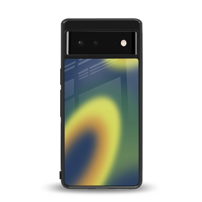 Aqua Sunset back phone cover | glass case for google pixel 6