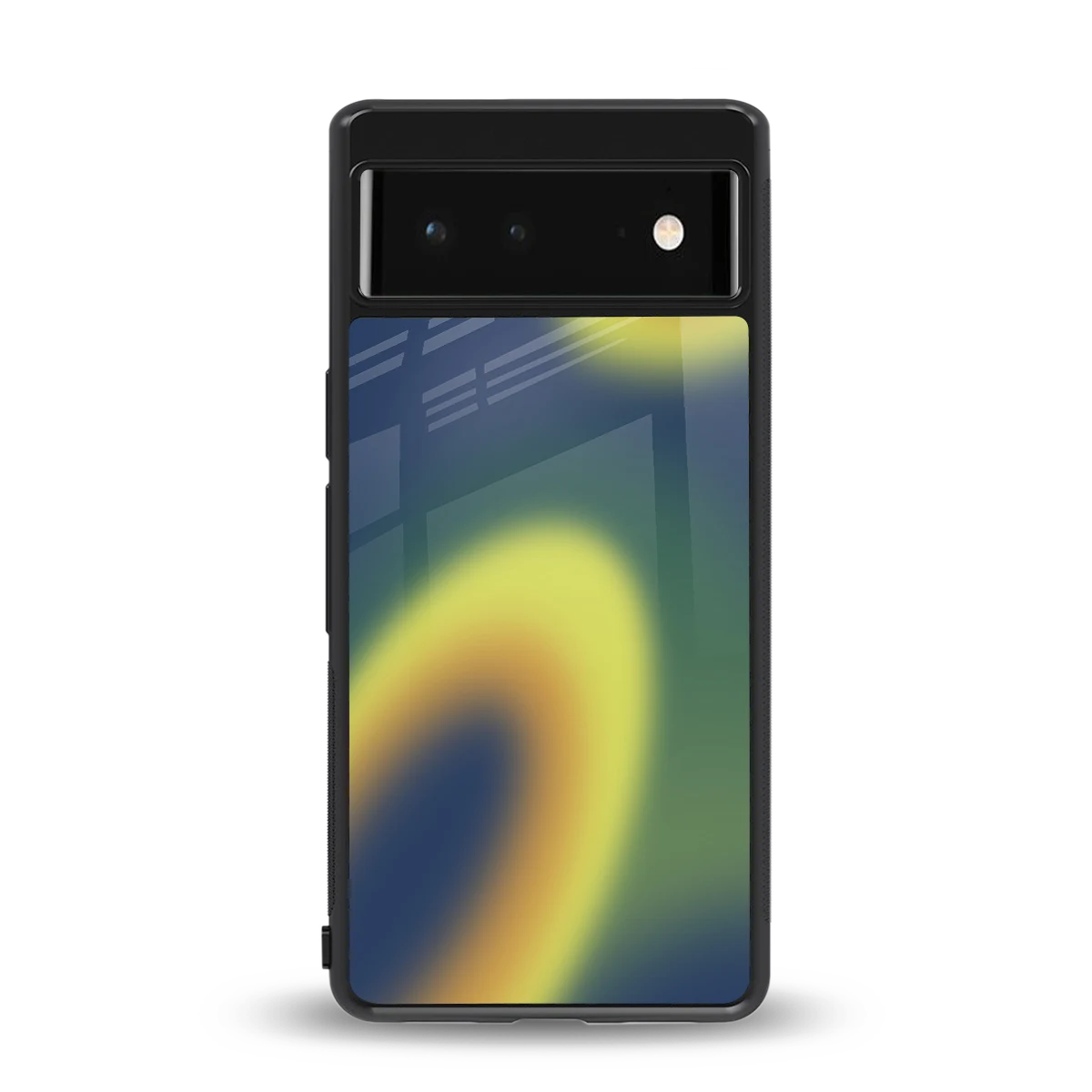 Aqua Sunset back phone cover | glass case for google pixel 6a