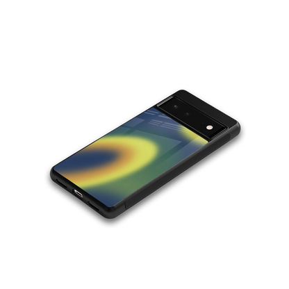 Aqua Sunset google pixel 6a mobile cover | shockproof glass phone case