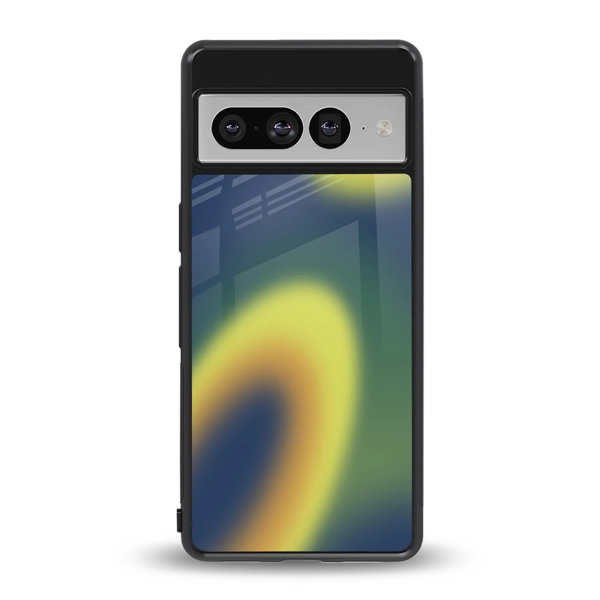 Aqua Sunset back phone cover | glass case for google pixel 7 pro