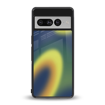 Aqua Sunset back phone cover | glass case for google pixel 7 pro