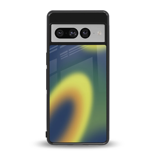 Aqua Sunset back phone cover | glass case for google pixel 7 pro