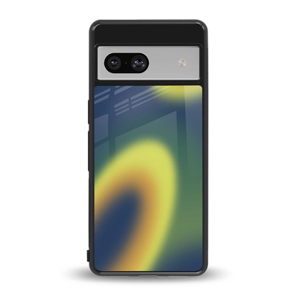 Aqua Sunset back phone cover | glass case for google pixel 7a