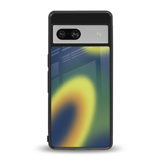 Aqua Sunset back phone cover | glass case for google pixel 7a