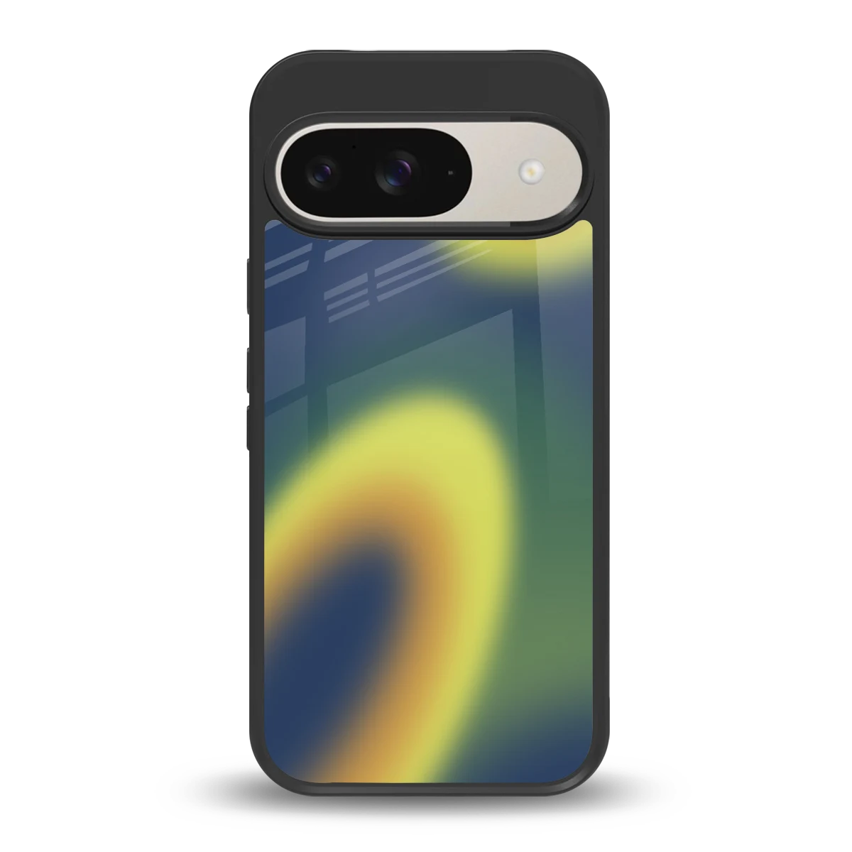 Aqua Sunset back phone cover | glass case for google pixel 9