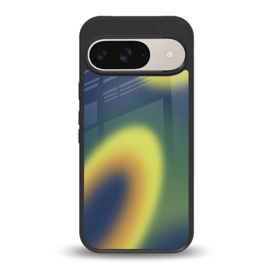 Aqua Sunset back phone cover | glass case for google pixel 9