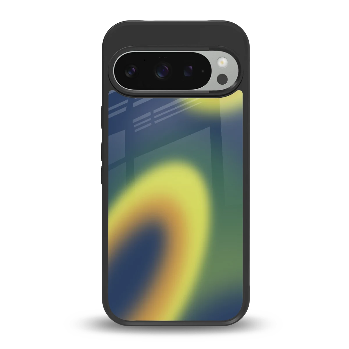 Aqua Sunset back phone cover | glass case for google pixel 9 pro