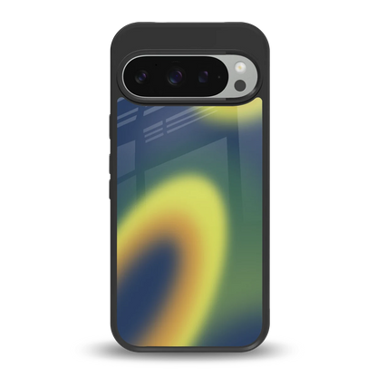 Aqua Sunset back phone cover | glass case for google pixel 9 pro
