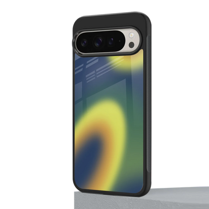 Aqua Sunset google pixel 9 pro mobile cover | shockproof glass phone case