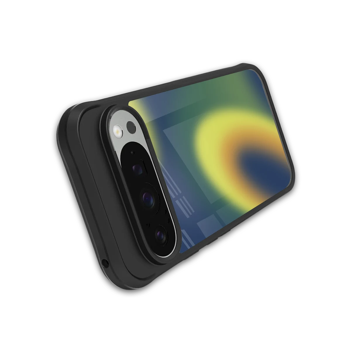 Aqua Sunset stylish phone case for google pixel 9 pro | glossy glass and slim fit