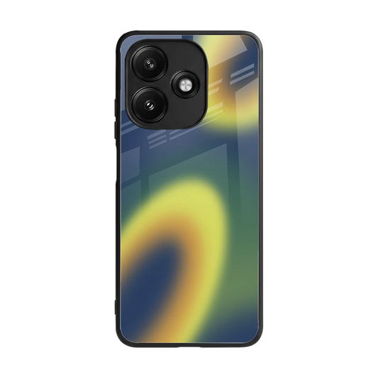 Aqua Sunset back phone cover | glass case for redmi 12 5g
