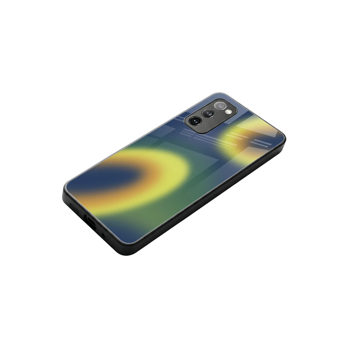 Aqua Sunset stylish phone case for samsung galaxy s20 fe | glossy glass and slim fit