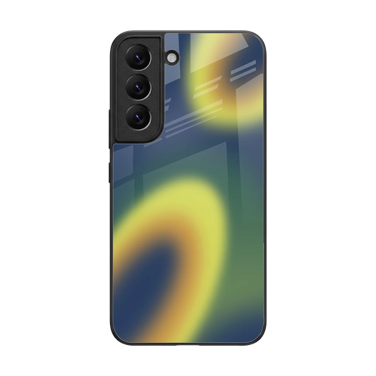 Aqua Sunset back phone cover | glass case for samsung galaxy s22