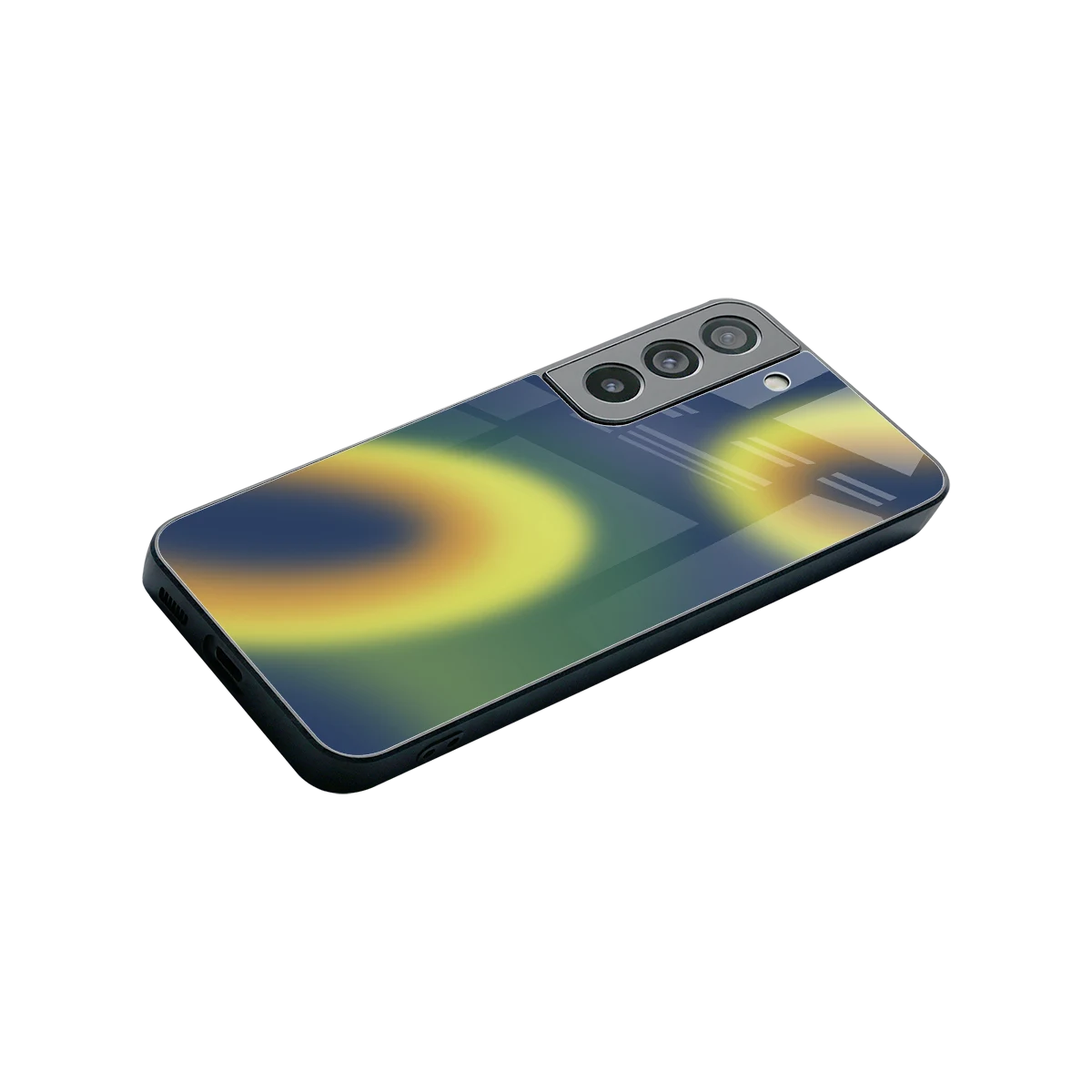 Aqua Sunset stylish phone case for samsung galaxy s22 | glossy glass and slim fit