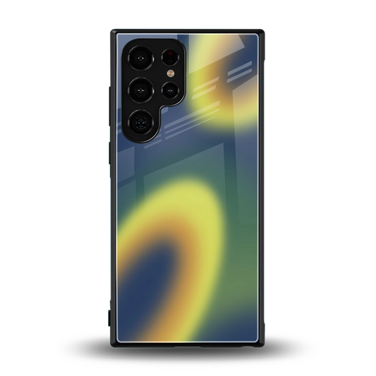 Aqua Sunset back phone cover | glass case for samsung galaxy s23 ultra