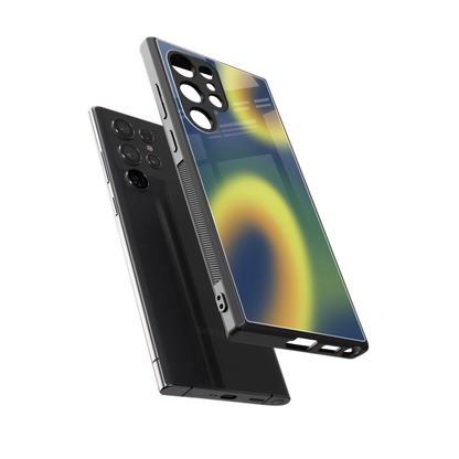 Aqua Sunset sleek samsung galaxy s23 ultra cover with tempered glass back and TPU edges