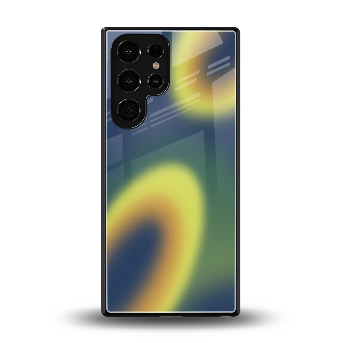 Aqua Sunset back phone cover | glass case for samsung galaxy s25 ultra