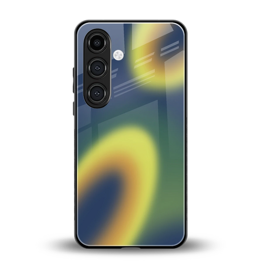 Aqua Sunset back phone cover | glass case for samsung galaxy s25