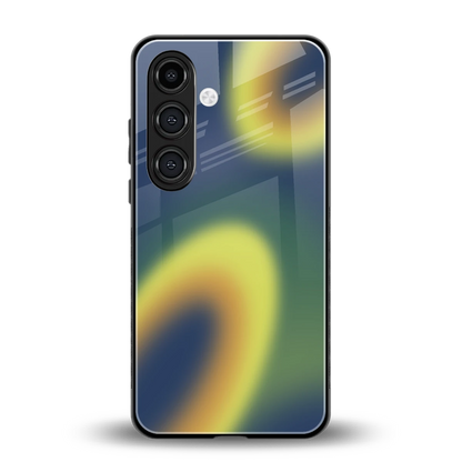 Aqua Sunset back phone cover | glass case for samsung galaxy s24 plus