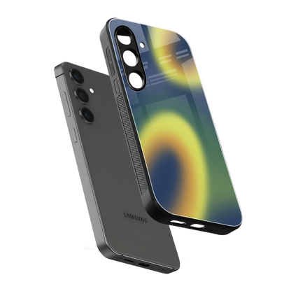 Aqua Sunset sleek samsung galaxy s24 plus cover with tempered glass back and TPU edges