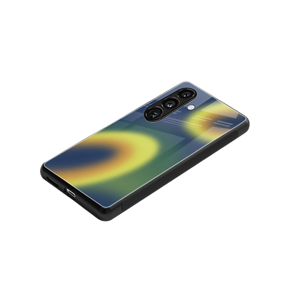 Aqua Sunset stylish phone case for samsung galaxy s25 | glossy glass and slim fit