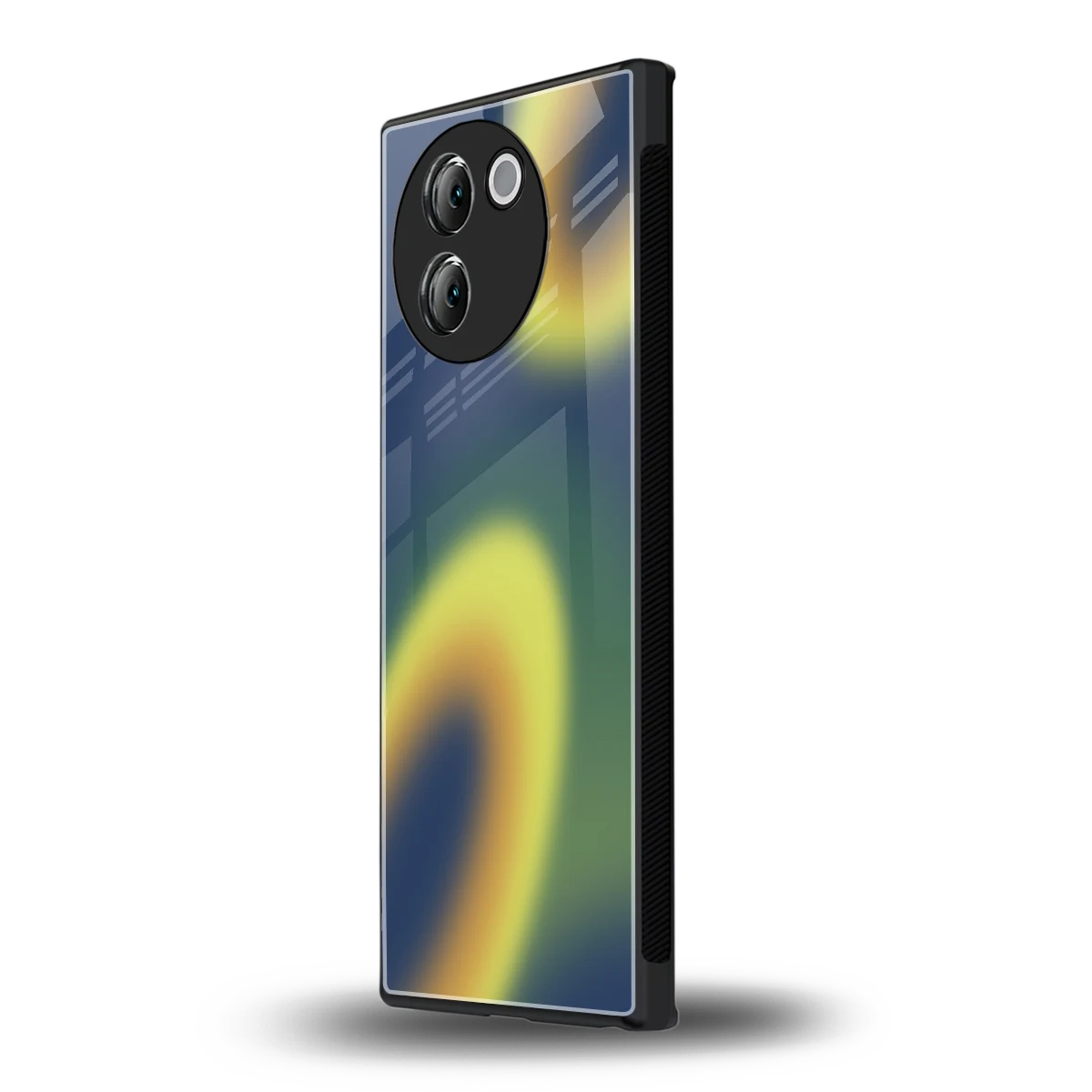 Aqua Sunset vivo v30e mobile cover | shockproof glass phone case